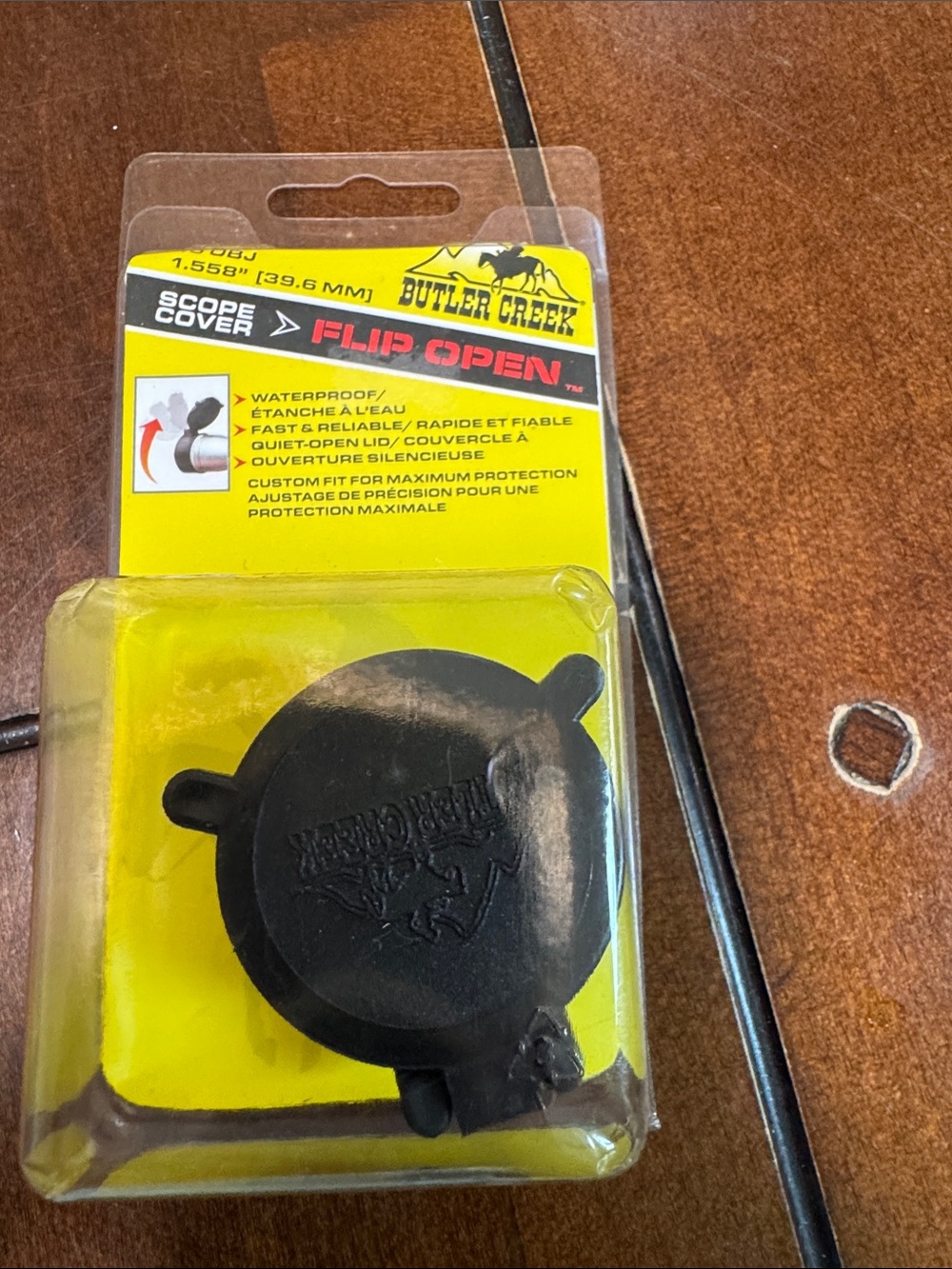 Butler Creek Black Flip-Open Scope Cover - 1.555" (39.6mm)